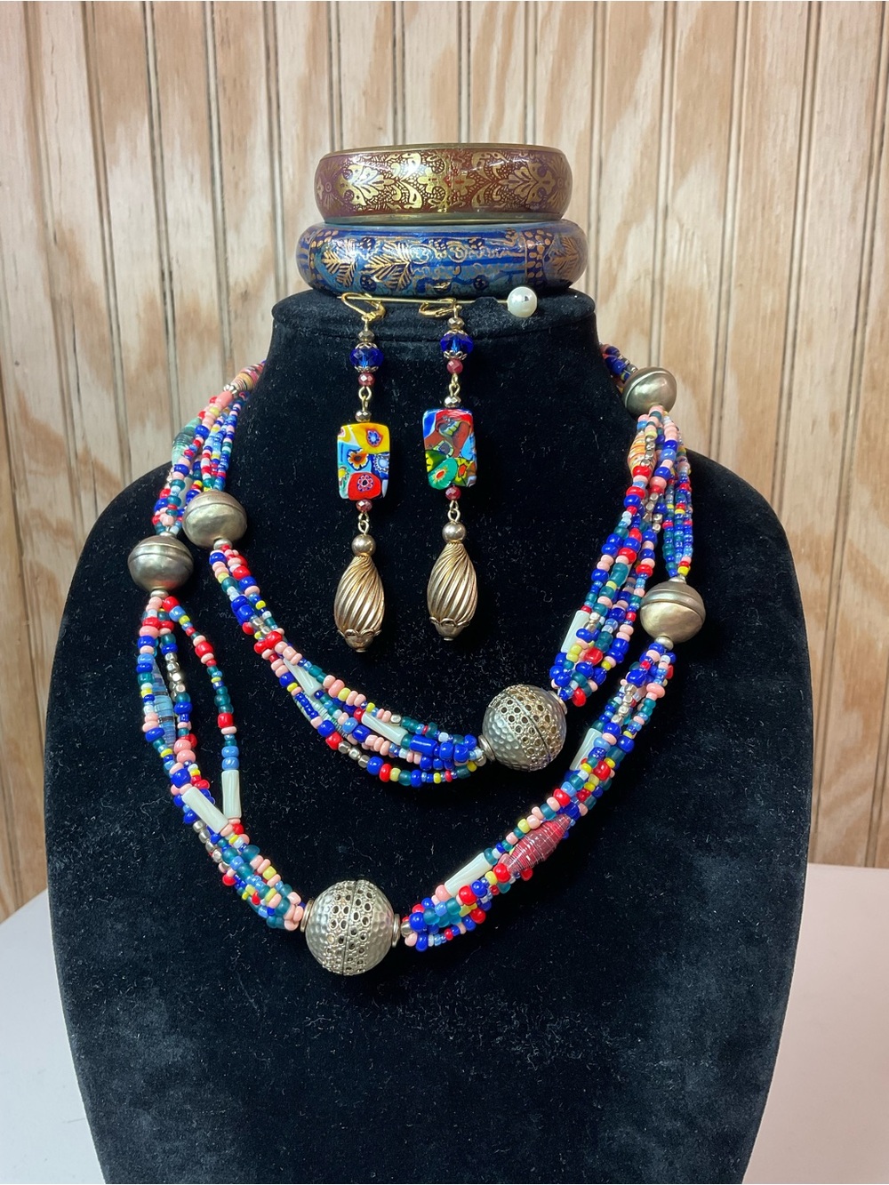Chico’s Necklace with Earrings and bangles